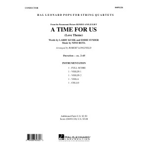 A Time for Us (from Romeo and Juliet) - Full Score